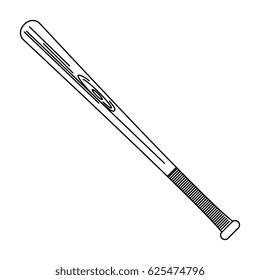 baseball bat isolated icon
