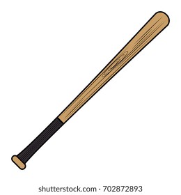 baseball bat isolated icon