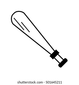 baseball bat isolated icon vector illustration design