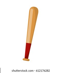 baseball bat isolated icon vector illustration design