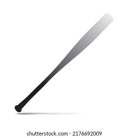 Baseball Bat Isolated On White Background Stock Vector (Royalty Free ...