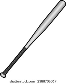 The baseball bat isolated on white background