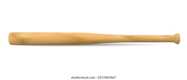 Baseball bat isolated on white background. Vector illustration. 
