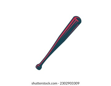 Baseball bat logo design. Modern Baseball bat logo. Vector  Baseball bat illustration.
