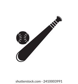 Baseball bat logo icon design vector illustration design template