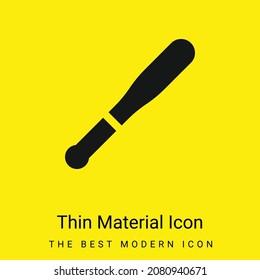 Baseball Bat minimal bright yellow material icon