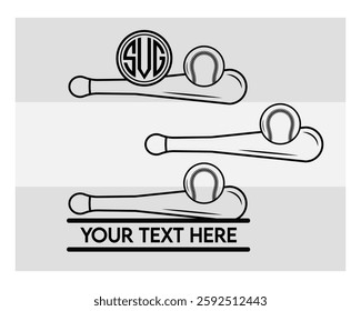 Baseball Bat Monogram, Baseball Stick, Baseball Outline, Split Monogram, Circle Monogram, Silhouette, Bat Outline, Clipart, Sports, Stick Eps, 