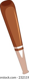 Baseball Bat on White Background illustration