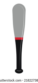 Baseball bat pictogram vector illustration.