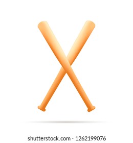 Baseball bat with shadow