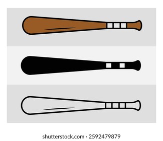 Baseball Bat, Baseball Silhouette, Baseball Stick, Sports Silhouette,  Game, Clipart, Outline, Baseball Images, Cut Files