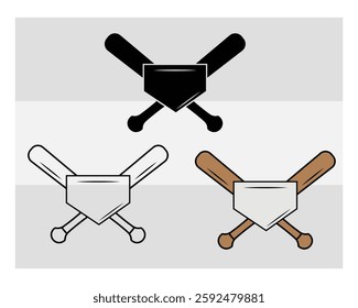 Baseball Bat, Baseball Silhouette, Baseball Stick, Sports Silhouette,  Game, Clipart, Outline, Baseball Images, Cut Files