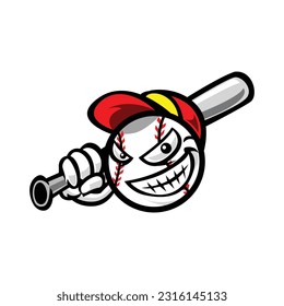 A Baseball Bat with a Smile