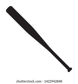 Baseball bat or softball bat flat vector icon for sports apps and website