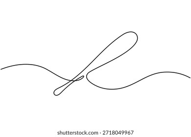 Baseball bat sport icon continuous one line drawing on white background minimalist training stick symbol outline vector illustration