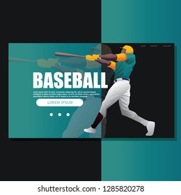 BASEBALL BAT STRIKE LANDING PAGE DESIGN