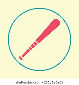 Baseball bat trendy icon seemly abstract vector illustration colorful artwork beautiful design.eps