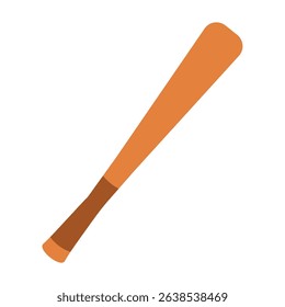 Baseball bat vector, baseball bat clip art, clip art baseball bat, flat design vector illustration, isolated on white background
