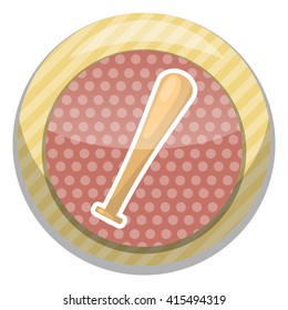 Baseball bat vector icon