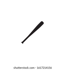 baseball bat vector icon on white background