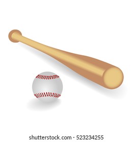 Baseball bat vector illustration