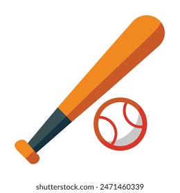 
Baseball Bat Vector Illustration Icon
