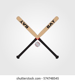 baseball bats and ball