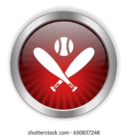 baseball bats and ball icon