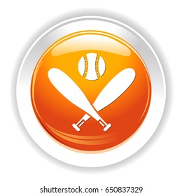 baseball bats and ball icon