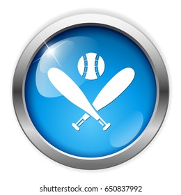 baseball bats and ball icon