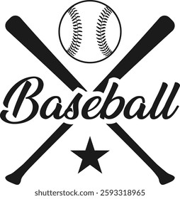 Baseball Bats and Ball Logo