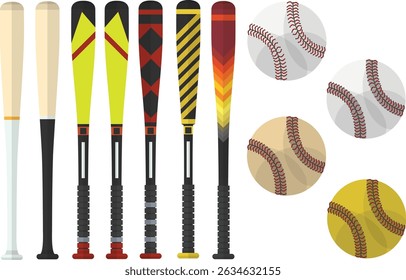 Baseball Bats and Balls Models