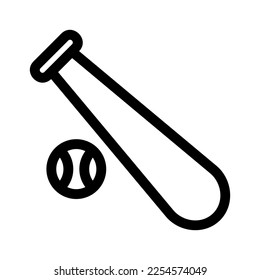 icono de bates de béisbol o logotipo símbolo de signo aislado ilustración vectorial - iconos vectoriales de estilo negro de alta calidad