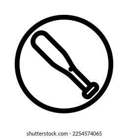 baseball bats icon or logo isolated sign symbol vector illustration - high quality black style vector icons