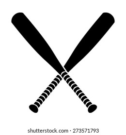 Baseball Bats Vector Icon