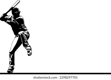 "Baseball Batter in Action: Vector Illustration of a Classic Sports Moment"
"Silhouette Vector of a Baseball Batter: Capturing the Thrill of the Game"