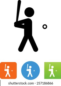 Baseball batter icon 