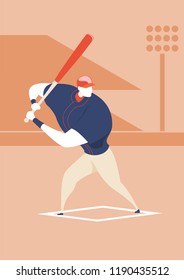 Baseball - Batter pose - Illustration
Baseball Player, Baseball Character design vector.