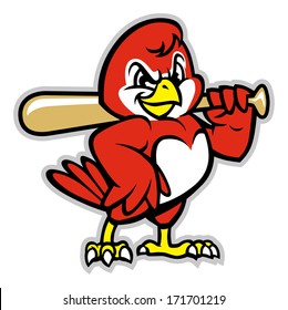 baseball bird mascot