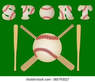 for baseball bits and ball sport written word