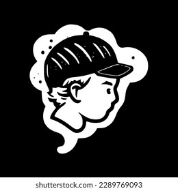 Baseball | Black and White Vector illustration