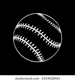 Baseball | Black and White Vector illustration