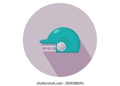 Baseball Blue Helmet Icon Design