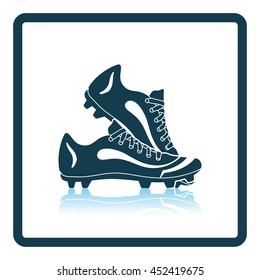 Baseball boot icon. Shadow reflection design. Vector illustration.