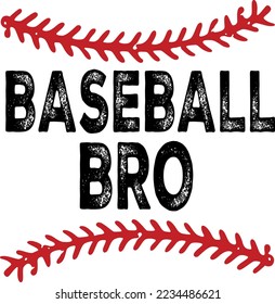 Baseball Bro - (Editable file) Vector Illustration