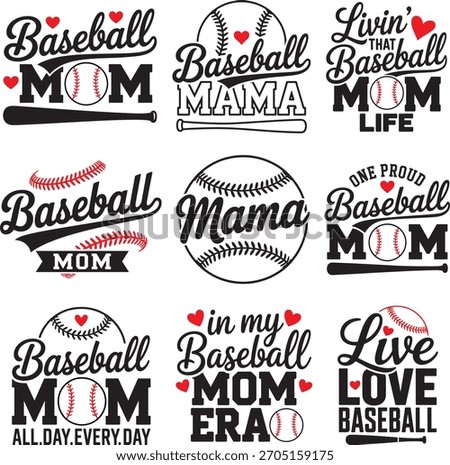 Baseball Bundle | Sports Mom Quotes | Baseball Shirt Designs | Athletic Craft Cut Files
