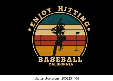 baseball california silhouette design hand drawing vector