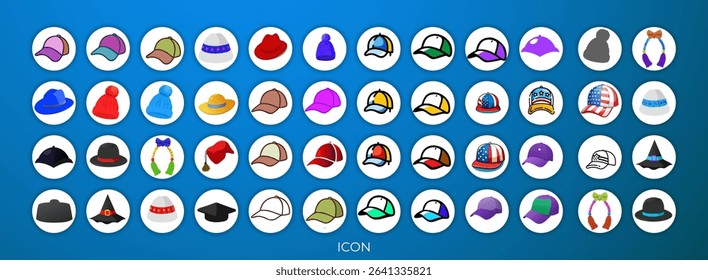 A baseball cap, centered in the image, features a design of the American flag. The cap is made of leather-like material, and the colors are red, white, and blue. The cap design shows the red and white