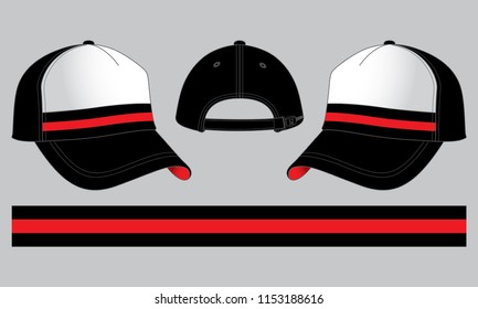 Baseball Cap Design Vector: Graphic Tape