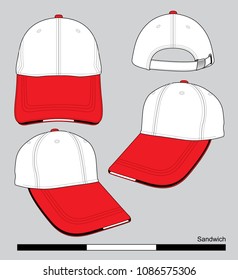 Baseball Cap Design Vector
: Sandwich peak